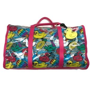 clear weekender bag